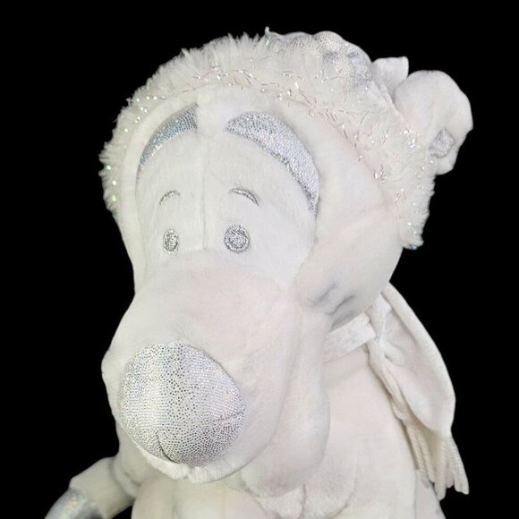 Disney Store Snowflake Tigger Plush‎ Toy White Stuffed Animal Winnie The Pooh - Picture 1 of 11